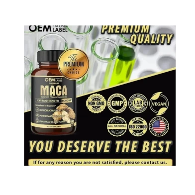 Maca Capsules For Men Power, Black Maca Root Capsules